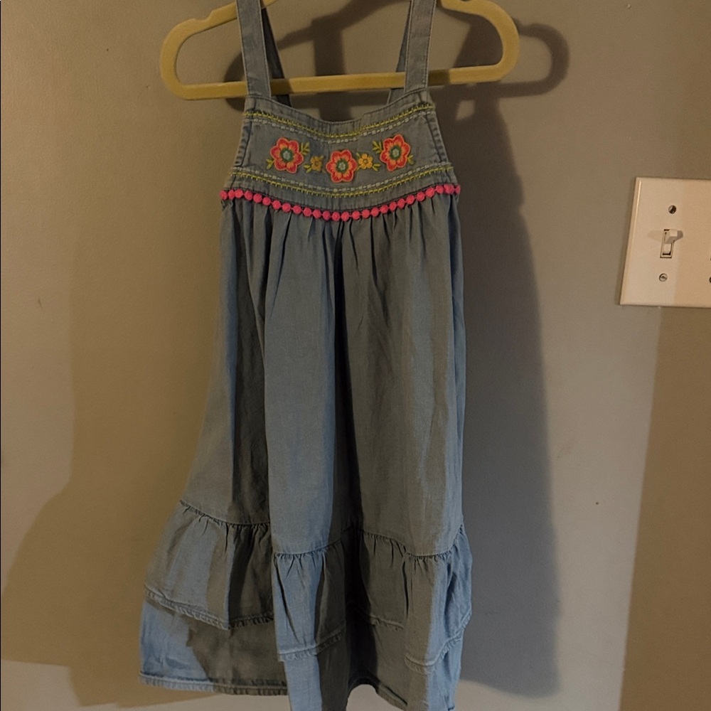 Jumping Beans Blue Denim 👗 with Floral Accents